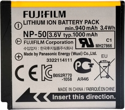 Fujifilm NP-50 Baterie Fujifilm NP-50, Kodak KLIC-7004, Pentax D-LI68 3,6V 1000mAh Li-Ion – originální