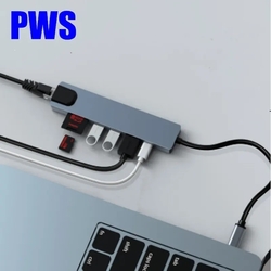 NTL PWS7IN1-12 7 Port USB-C Hub 3.0 Dock Adapter