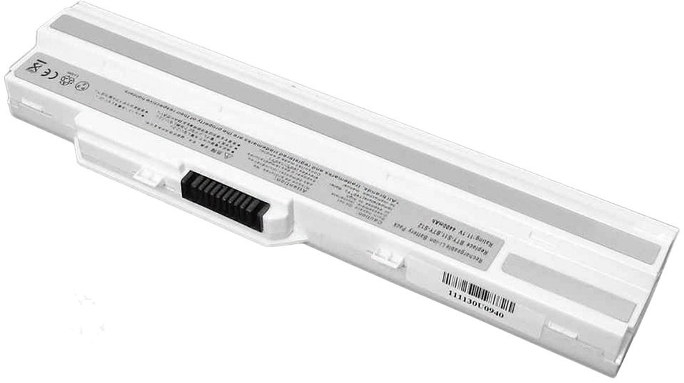 MSI BTY-S11 Baterie MSI BTY-S11/U90/U100/U200 white 11,1V 4400mAh Li-Ion – originální