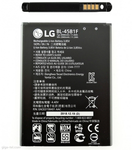 Baterie BL-45B1F LG H960 V10, 3000mAh Li-Ion – originální