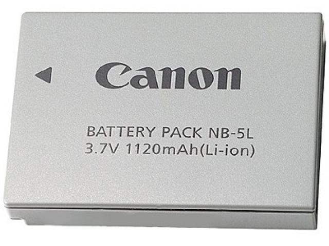 Baterie Canon NB-5L šedá 3,7V 1120mAh Li-Ion – originální