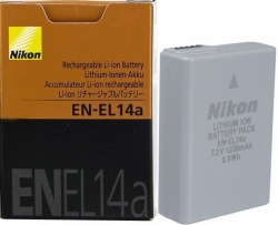 Nikon EN-EL14A Baterie Nikon EN-EL14A, EN-EL14, EN-EL14e 7,2V 1230mAh Li-Ion – originální