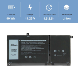  NTL NTL5264 Baterie Dell JK6Y6/09077G pro  Inspiron 14 5401 11,25V 40Wh Li-Pol - neoriginální