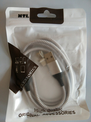 NTL NTL77CC 3v1 USB-C, Lightning, MicroUSB magnetický opletený nabíjecí a datový kabel premium stříbrný