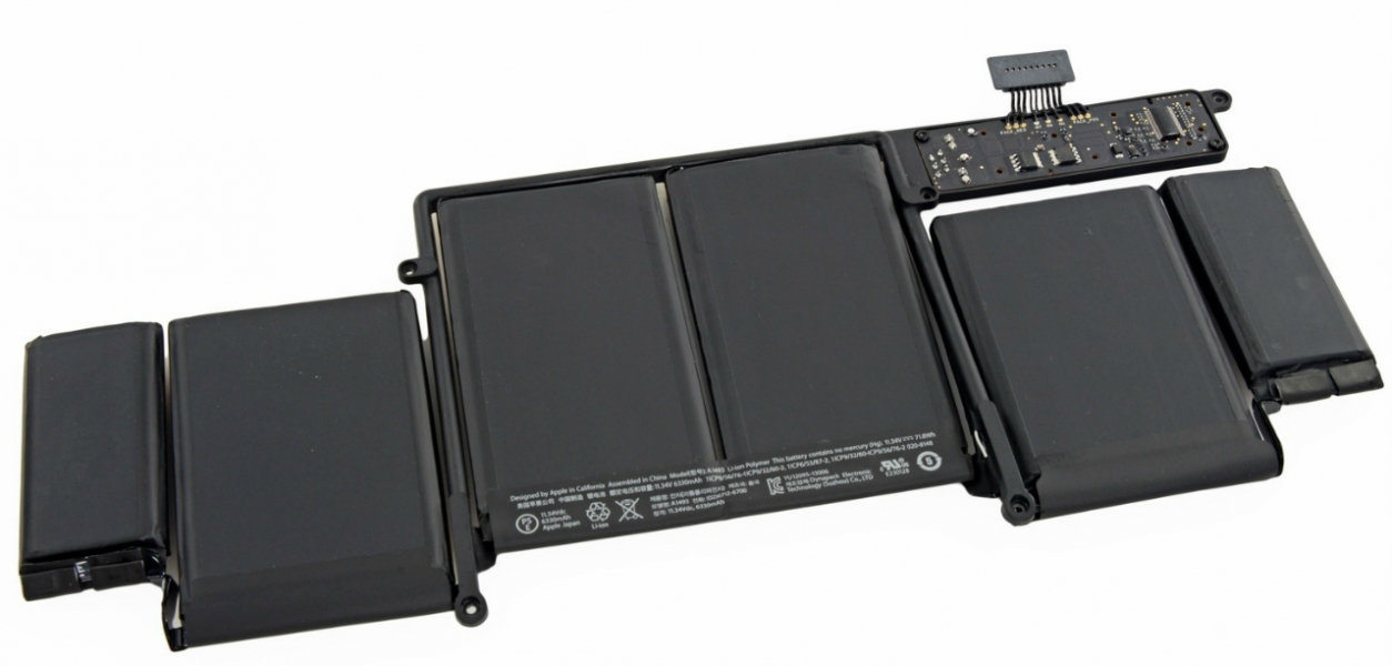 Apple A1493 Baterie Apple MacBook Pro 13" Retina A1502 (rok 2013-2014), typ baterie A1493 11,34V 6330mAh Li-Pol – originální