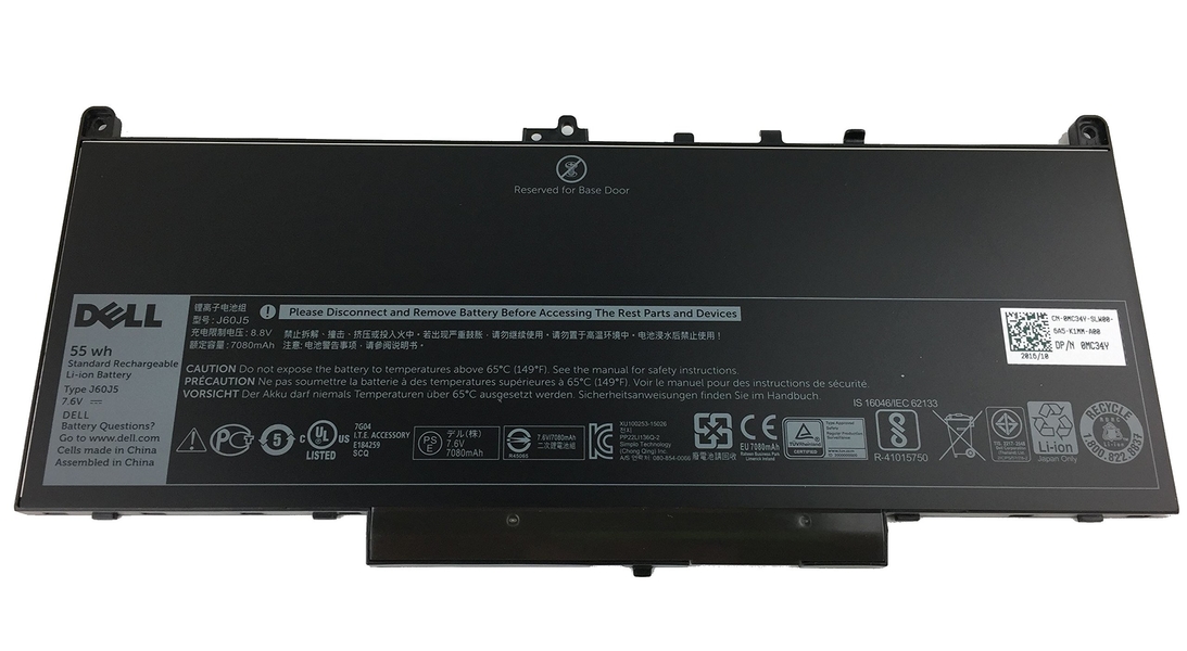 Dell 451-BBSY Baterie pro pro Latitude E7270 E7470 7,6V 55WH -  originální