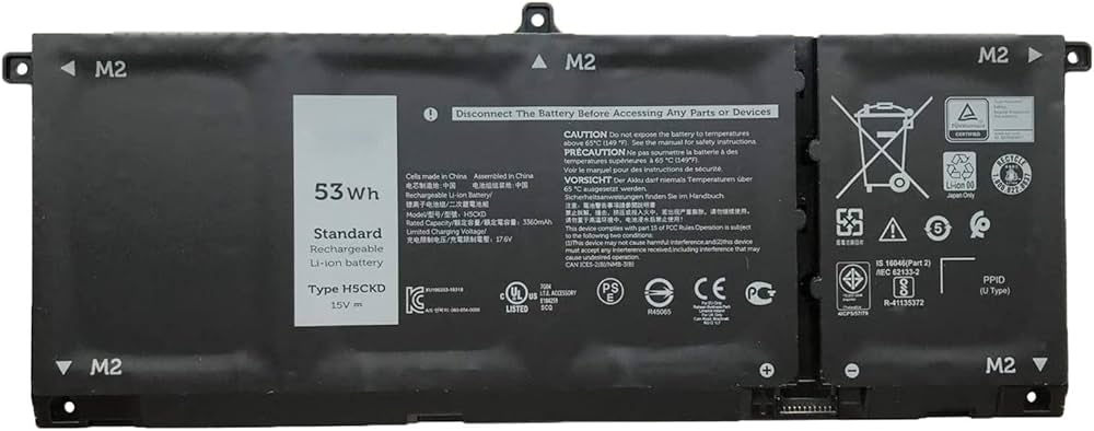NTL 5273 Baterie Dell H5CKD pro Inspiron 7306, Latitude 3510 15V 53WH Li-Pol - neoiginální
