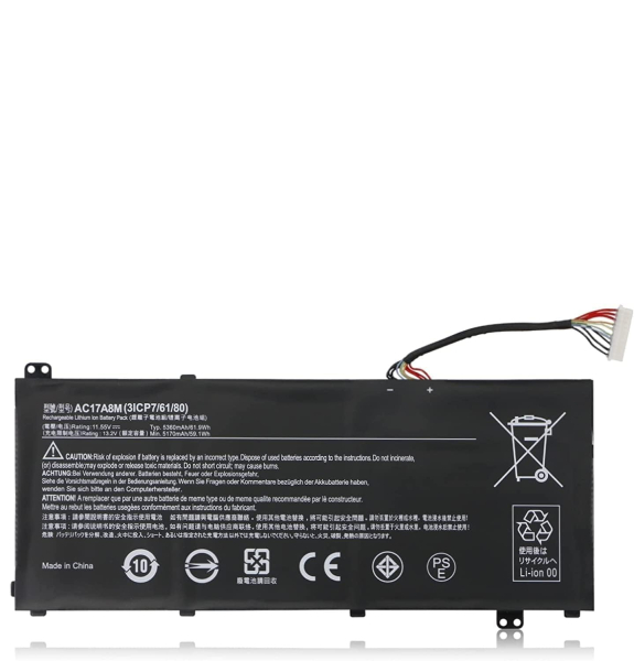 NTL2356 Baterie AC17A8M pro Acer TravelMate X3, Aspire A5 514, Spin SP314, SF314, 11,55V 61.9Wh Li-Pol - neoriginální