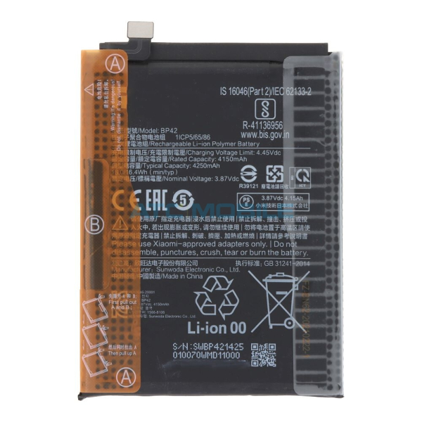 Baterie Xiaomi BP42 pro  Xiaomi Mi 11 Lite/Mi 11 Lite 5G 4250mAh Li-Pol – originální