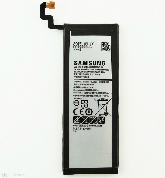 Baterie Samsung EB-BN920ABE, Samsung N9200 Galaxy  Note 5, N920C Galaxy Note 5, N920F Galaxy Note 5 3000mAh Li-Ion - originální