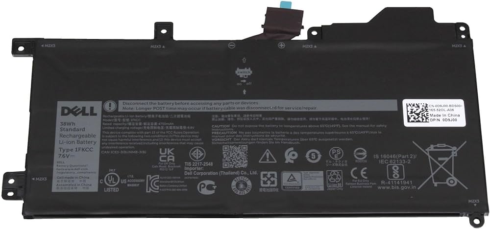 Dell 451-BCLQ Baterie Dell 1FKCC pro Latitude 7200/7210 2v1 7,6V 38Wh Li-Ion - originální