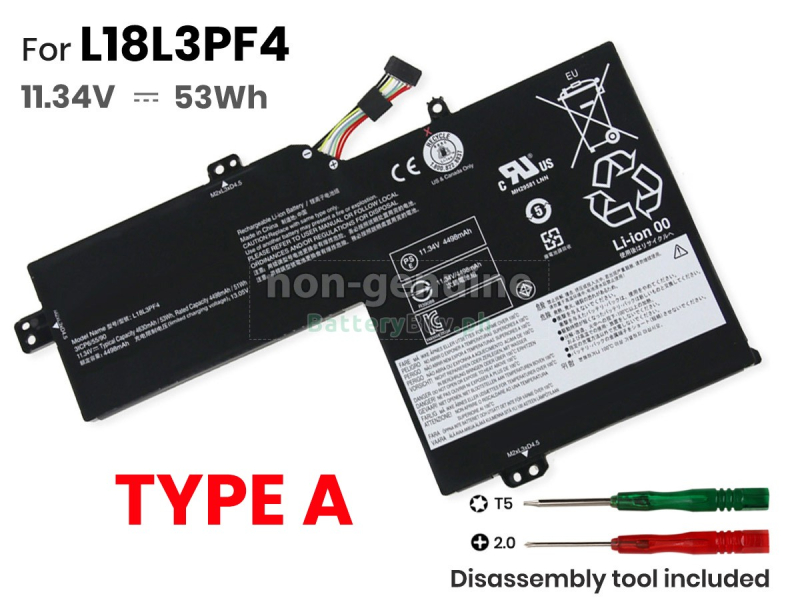 Lenovo L18L3PF4 Baterie Lenovo L18M3PF8 pro Lenovo IdeaPad S540 15/S540-15IML 11,4V 52,5Wh Li-Ion - originální