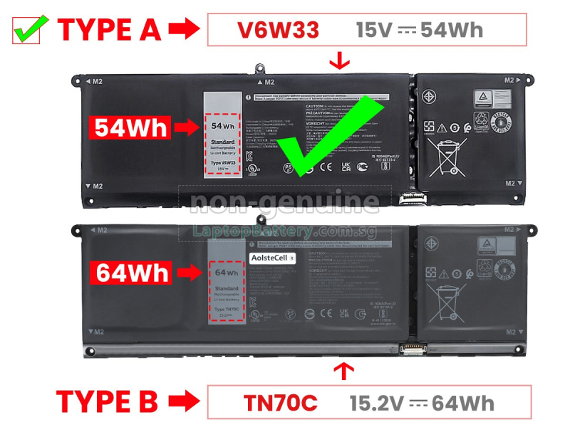 Dell 451-BCUB Baterie Dell V6W33/WV3K8/XDY9K pro Dell Vostro/Inspiron 15V 54Wh  Li-Ion- originální